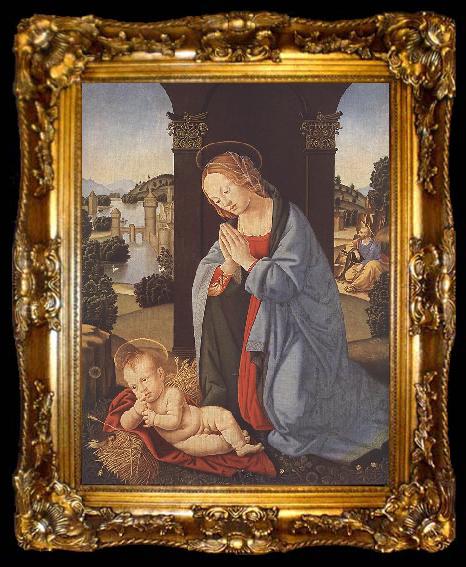 framed  LORENZO DI CREDI The Holy Family g, ta009-2