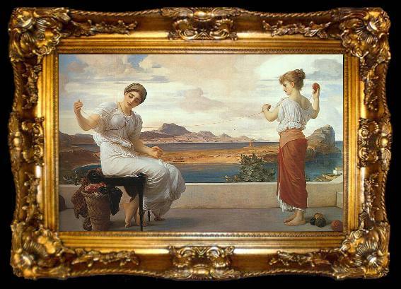 framed  Lord Frederic Leighton Winding the Skein, ta009-2