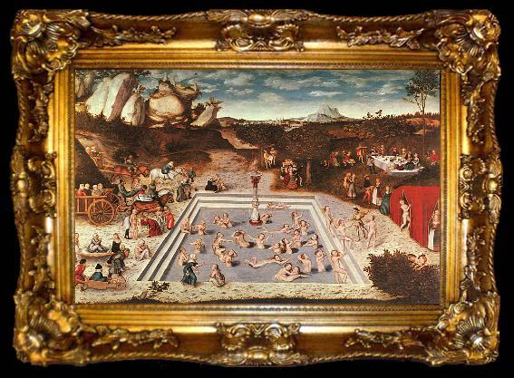 framed  Lucas  Cranach The Fountain of Youth, ta009-2