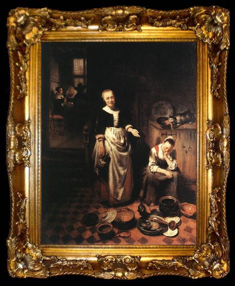 framed  MAES, Nicolaes Portrait of a Woman sty, ta009-2