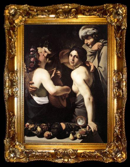 framed  MANFREDI, Bartolomeo Allegory of the Four Seasons SG, ta009-2