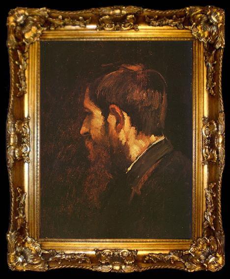 framed  Mihaly Munkacsy Portrait of Laszlo Paal, ta009-2