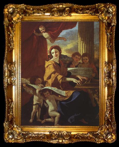 framed  Nicolas Poussin St.Cecelia, ta009-2