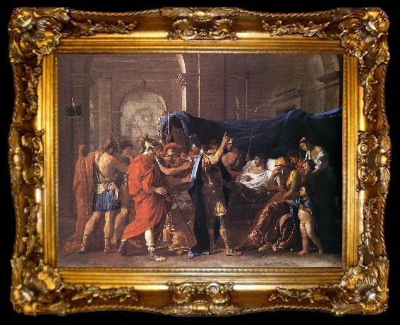 framed  Nicolas Poussin Death of Germanicus 1627 Oil on canvas, ta009-2