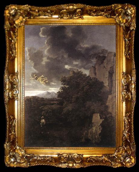 framed  Nicolas Poussin Hagar and the Angel, ta009-2