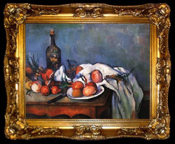 framed  Paul Cezanne Still Life with Onions, ta009-2