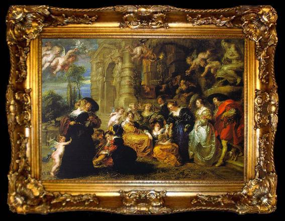 framed  Peter Paul Rubens The Garden of Love, ta009-2