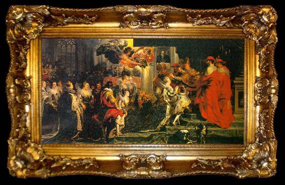 framed  Peter Paul Rubens The Coronation of Marie de Medici, ta009-2