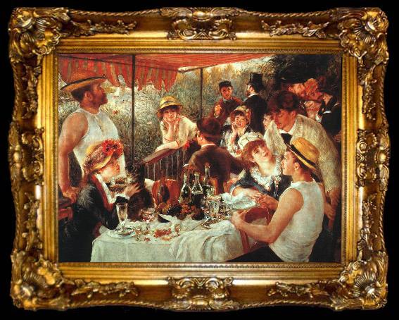framed  Pierre Renoir Luncheon of the Boating Party, ta009-2