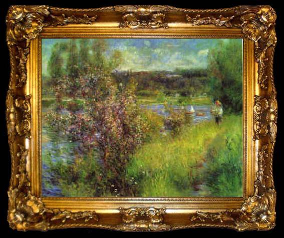framed  Pierre Renoir The Seine at Chatou, ta009-2