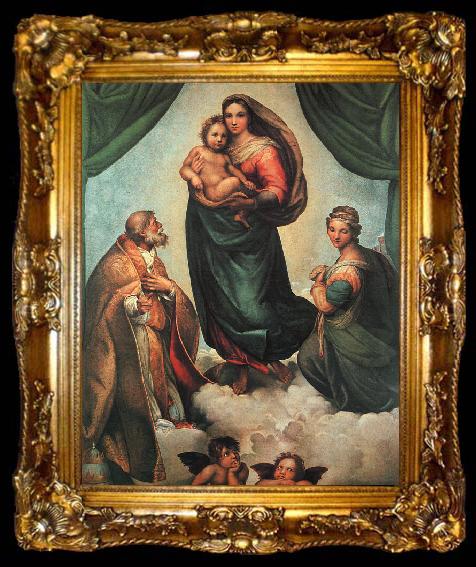 framed  Raphael The Sistine Madonna, ta009-2