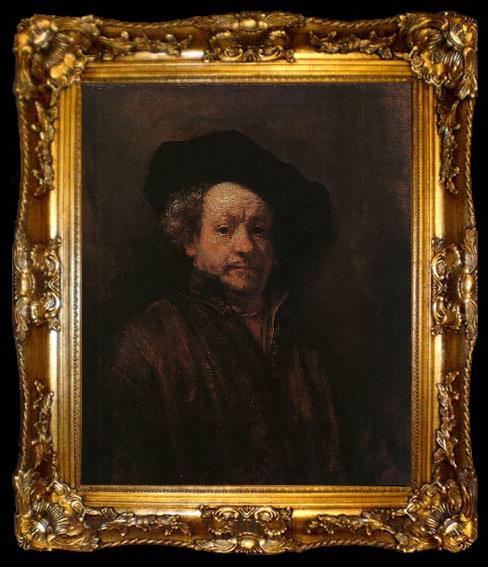 framed  Rembrandt Self Portrait, ta009-2