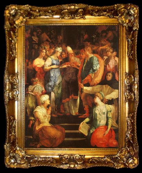 framed  Rosso Fiorentino Marriage of The Virgin, ta009-2
