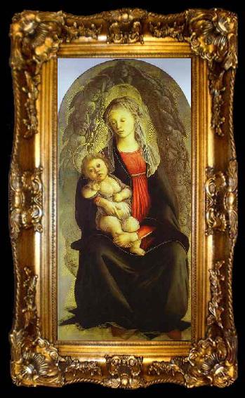 framed  Sandro Botticelli Madonna in Glory, ta009-2