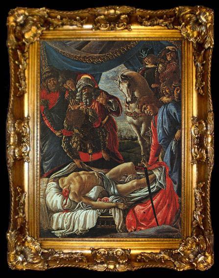 framed  Sandro Botticelli The Discovery of the Body of Holofernes, ta009-2