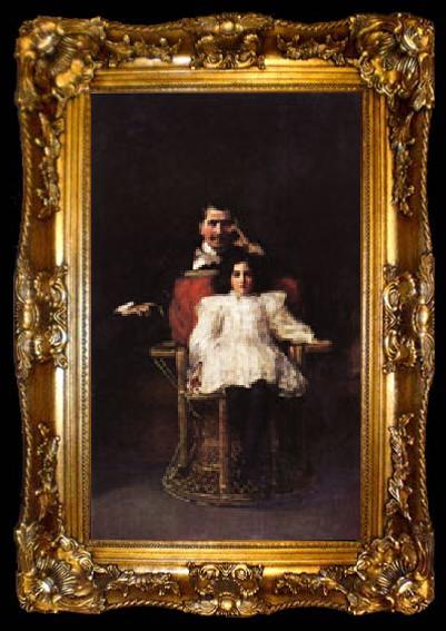 framed  Sir John Everett Millais Charles J.Wertheimer, ta009-2