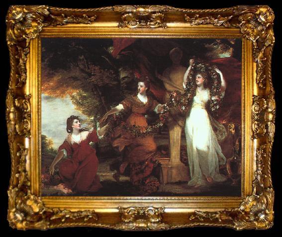 framed  Sir Joshua Reynolds Ladies Adorning a Term of Hymen, ta009-2