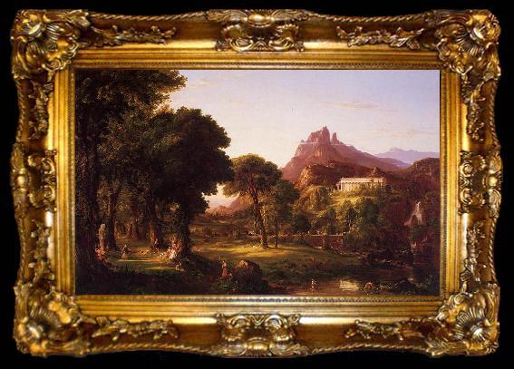 framed  Thomas Cole Dream of Arcadia, ta009-2