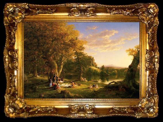 framed  Thomas Cole Picnic, ta009-2