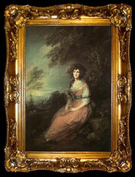 framed  Thomas Gainsborough Mrs Richard Brinsley Sheridan, ta009-2