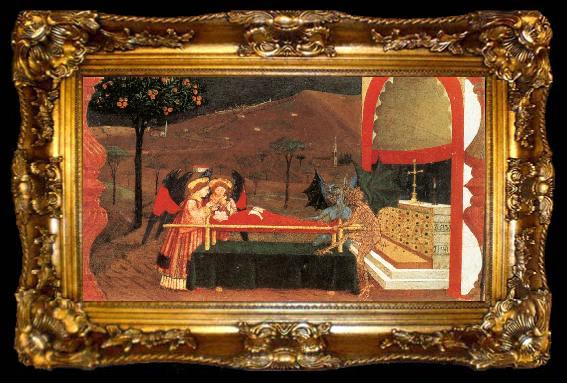framed  UCCELLO, Paolo Miracle of the Desecrated Host (Scene 6) wt, ta009-2