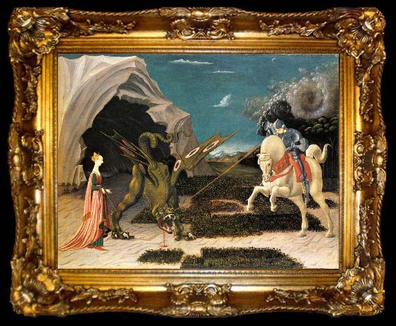 framed  UCCELLO, Paolo St. George and the Dragon at, ta009-2