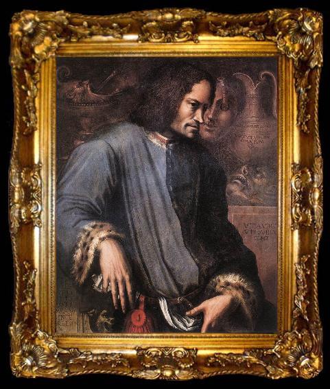 framed  VASARI, Giorgio Portrait of Lorenzo the Magnificent wr, ta009-2