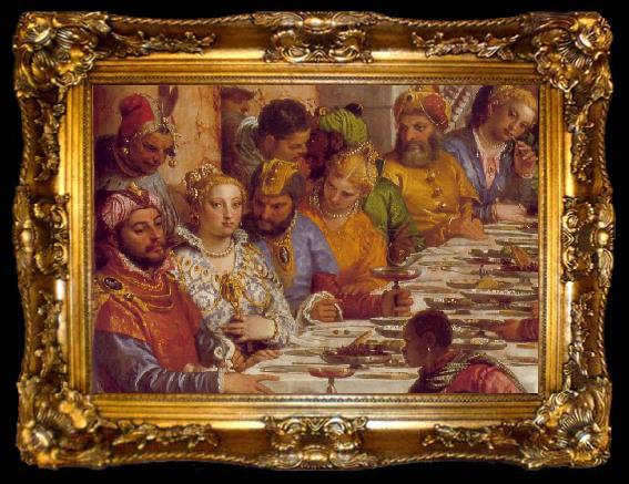 framed  VERONESE (Paolo Caliari) The Marriage at Cana (detail) jh, ta009-2