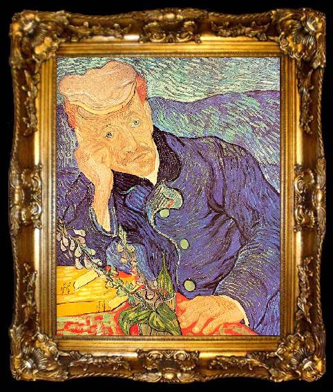 framed  Vincent Van Gogh Portrait of Dr Gachet, ta009-2