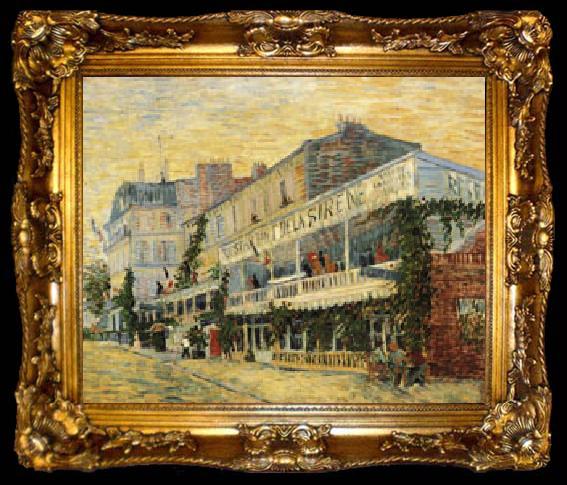 framed  Vincent Van Gogh The Restaurant de la Sirene, ta009-2