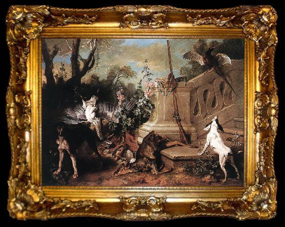 framed  OUDRY, Jean-Baptiste Dead Roe ag, ta009-2