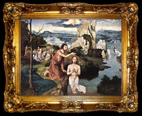 framed  PATENIER, Joachim Baptism of Christ af, ta009-2