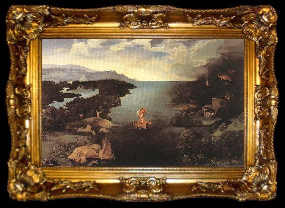 framed  PATENIER, Joachim Charon ffh, ta009-2
