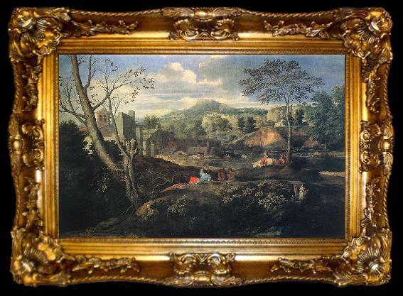 framed  POUSSIN, Nicolas Ideal Landscape ag, ta009-2