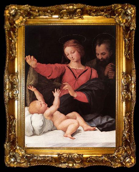 framed  RAFFAELLO Sanzio Madonna of Loreto (Madonna del Velo) at, ta009-2