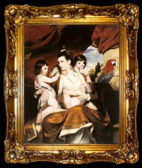 framed  REYNOLDS, Sir Joshua Lady Cockburn and her Three Eldest Sons dy, ta009-2