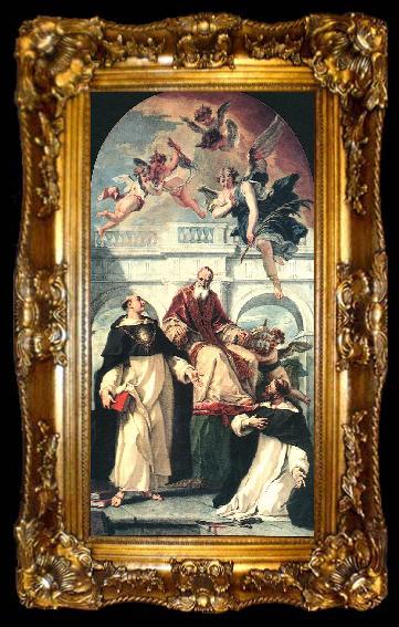 framed  RICCI, Sebastiano St Pius, St Thomas of Aquino and St Peter Martyr, ta009-2