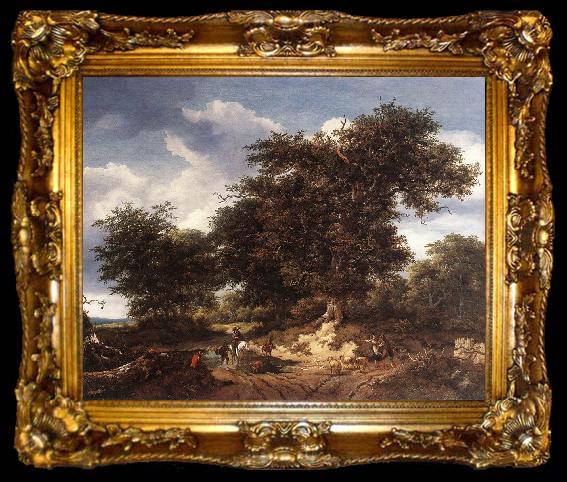 framed  RUISDAEL, Jacob Isaackszon van The Great Oak af, ta009-2