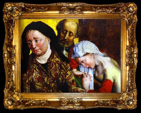 framed  Rogier van der Weyden St. Mary Magdalene Nicodemus, and a Servant., ta009-2