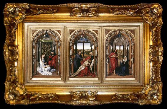 framed  Rogier van der Weyden Miraflores Altarpiece, ta009-2