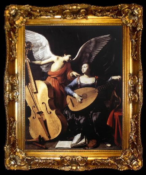 framed  SARACENI, Carlo Saint Cecilia and the Angel sd, ta009-2