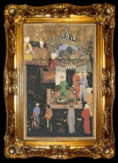 framed  Bihzad Timur enthroned, ta009-2