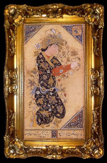 framed  Bihzad Archangel,a symbol of the divine Active Intelligence, ta009-2