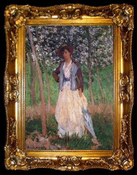 framed  Claude Monet Taking a Walk, ta009-2