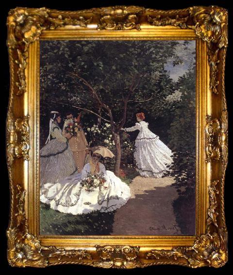 framed  Claude Monet Femmes an Fardin, ta009-2