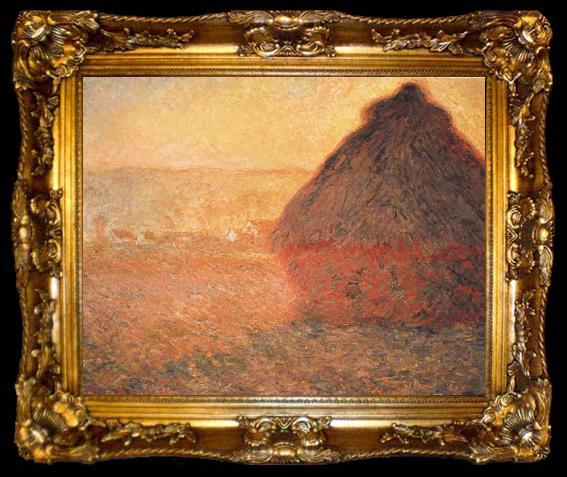 framed  Claude Monet Meule,Soleil coucbant, ta009-2