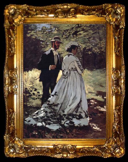 framed  Claude Monet Les Promeneurs, ta009-2