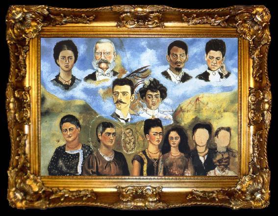 framed  Frida Kahlo My Family, ta009-2