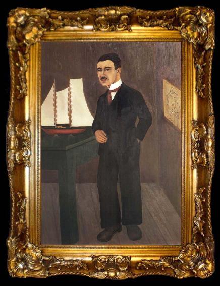 framed  Frida Kahlo Portrait of Dr.Leo Eloesser, ta009-2