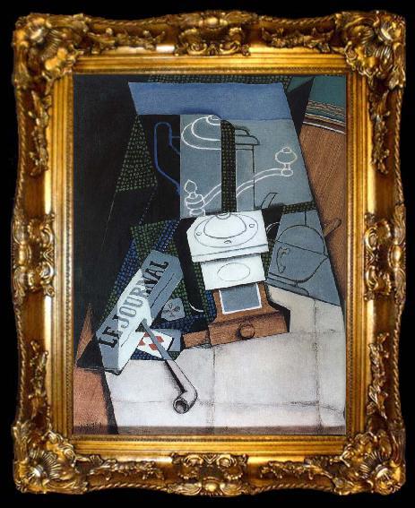 framed  Juan Gris Daily and coffee mill, ta009-2